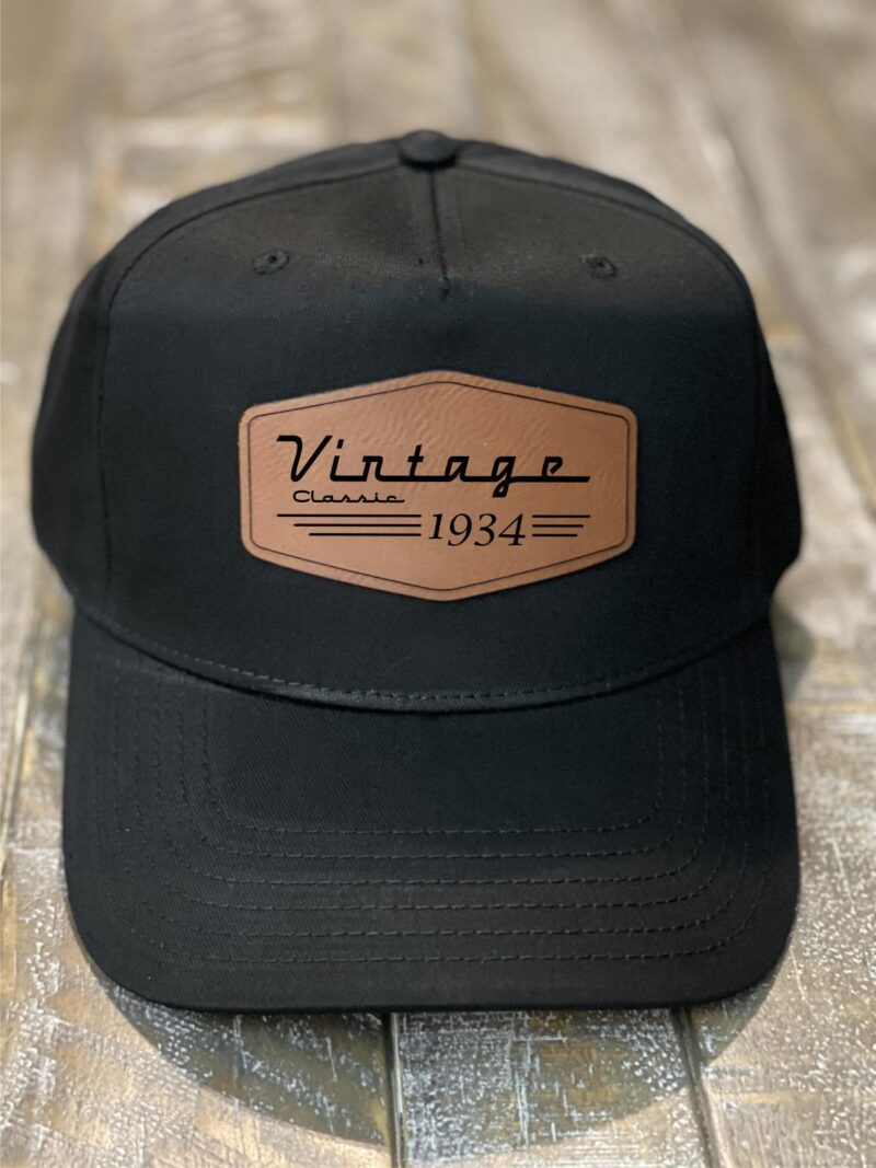 1934 Leather Patch Birthday Hat